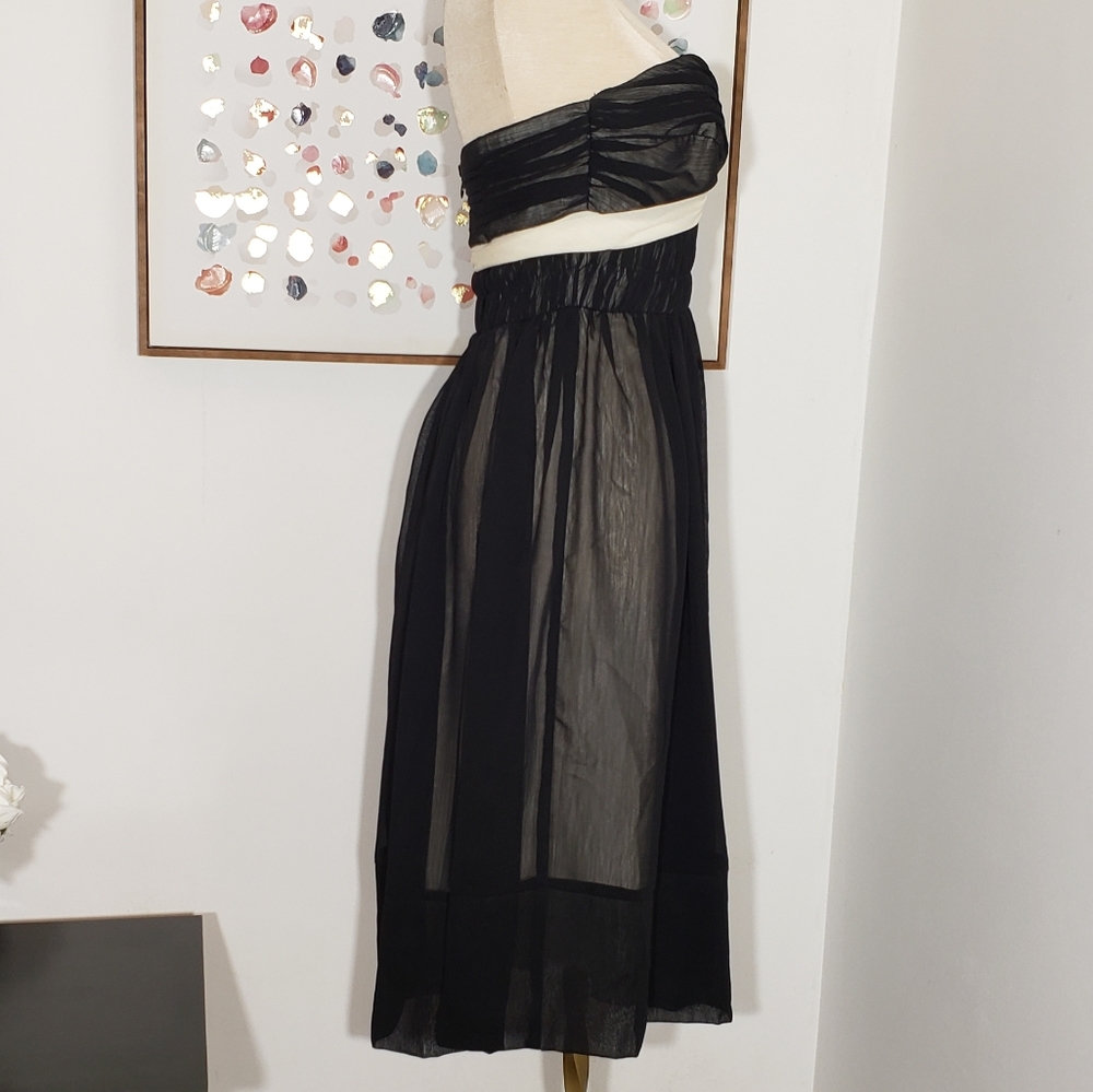ABS strapless cocktail dress size 4 - Picture 4 of 6